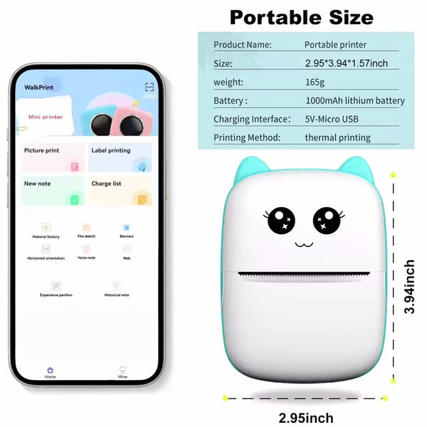 Pawprint - Mini Portable Thermal Printer
